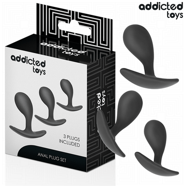 Set di 3 Plug Anali Silicone Medico per Esplorazione Sicura